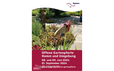 Plakat Offene Gartenpforte 2024 in Hamm
