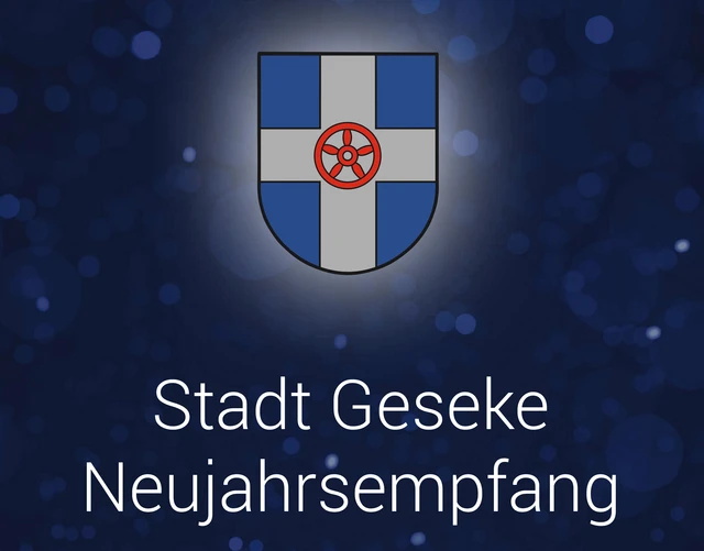 Plakat Neujahrsempfang Stadt Geseke